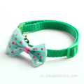 Collar de mascotas ajustable de arco colorido para gato